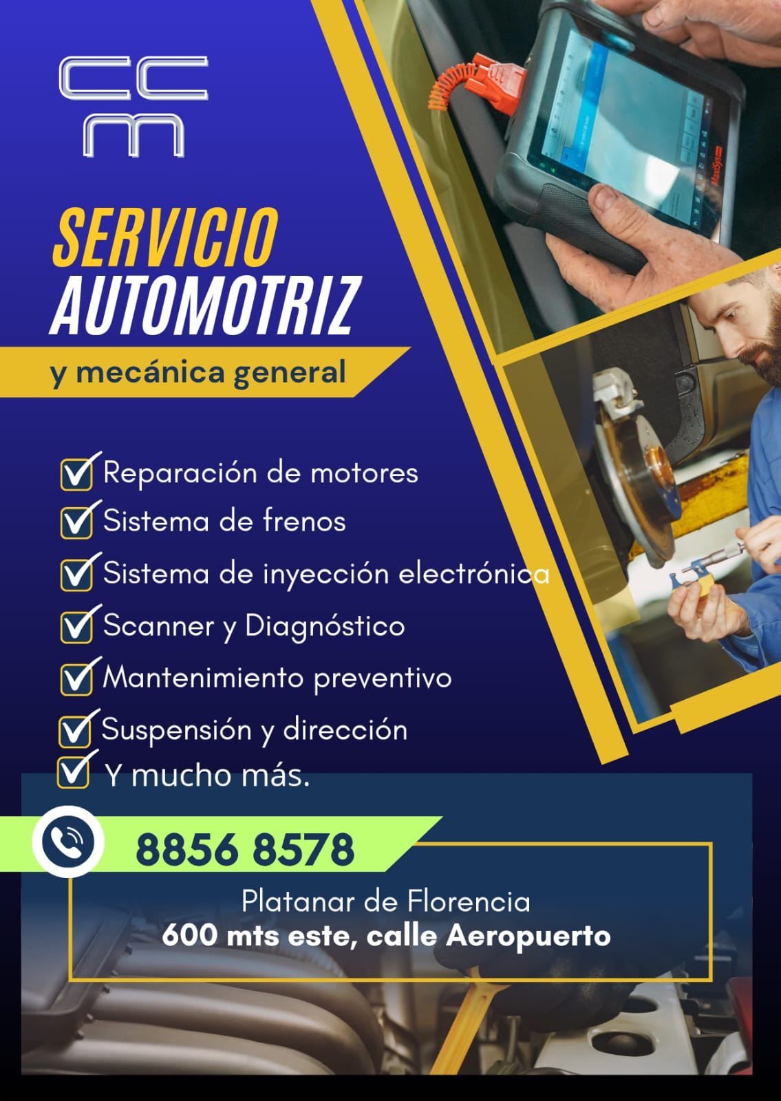 Volante de servicios CCM